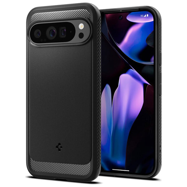 Spigen - Rugged Armor Backcover voor Google Pixel 9 Pro XL - Black