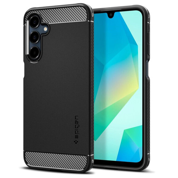 Spigen - Rugged Armor Backcover voor Samsung Galaxy A16 - Matte Black