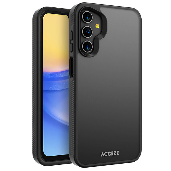 Accezz - Rugged Frosted Backcover voor Samsung Galaxy A15 (5G/4G) - Black