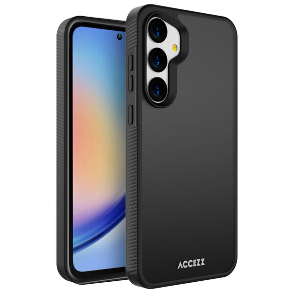 Accezz - Rugged Frosted Backcover voor Samsung Galaxy A35 - Black