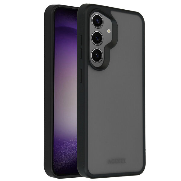 Accezz - Rugged Frosted Backcover voor Samsung Galaxy S24 - Black