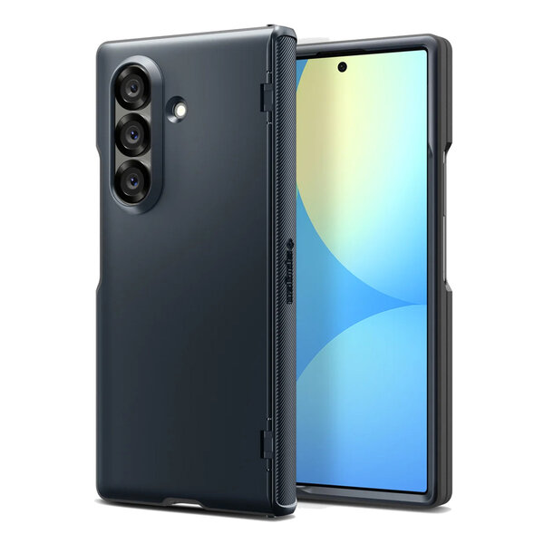 Spigen - Slim Armor Pro MagFit Backcover voor Samsung Galaxy Z Fold 7 - Metal Slate
