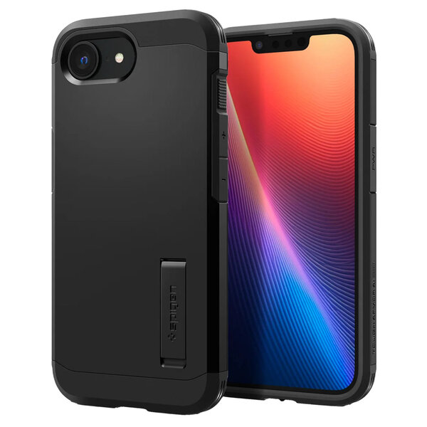 Spigen - Tough Armor Backcover MagSafe voor Apple iPhone 16e - Black