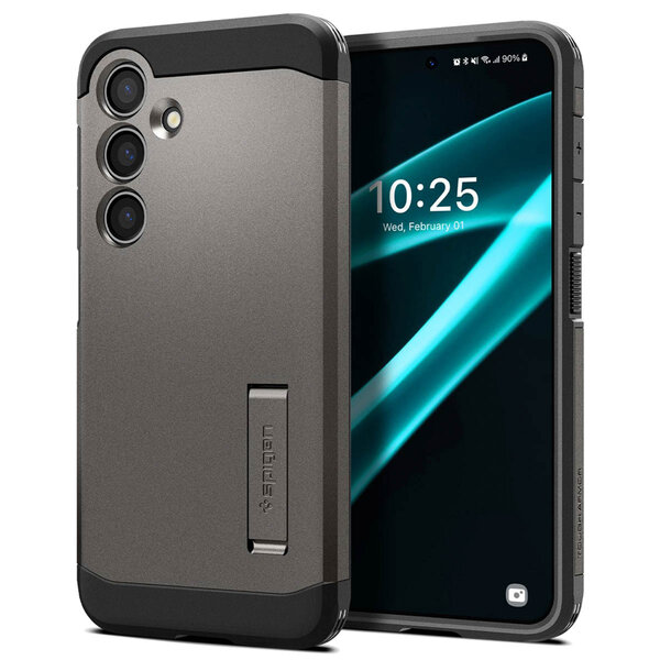 Spigen - Tough Armor Backcover voor Samsung Galaxy S24 Plus - Gunmetal