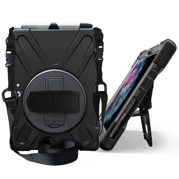 Accezz - Full Protective backcover met strap voor Samsung Galaxy Tab Active 5 Pro / 4 Pro - Black