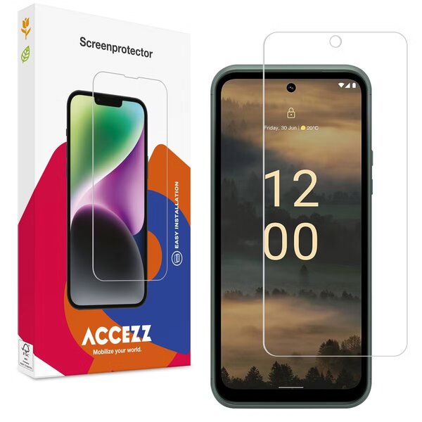 Accezz - Tempered Glass Screenprotector voor Nokia XR21 - Transparent