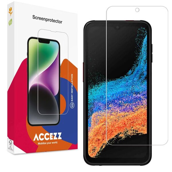 Accezz - Tempered Glass Screenprotector voor Samsung Galaxy Xcover 6 Pro - Transparent