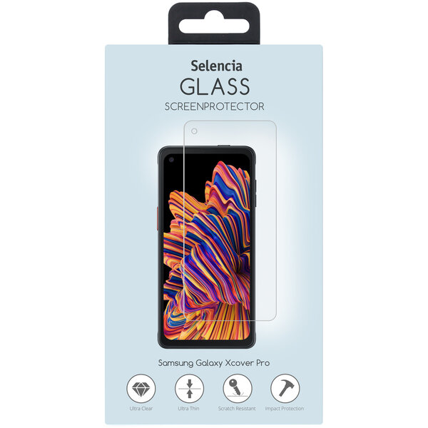 Selencia - Tempered Glass Screenprotector voor Samsung Galaxy Xcover Pro - Transparent