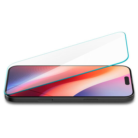 Spigen - GLAStR Slim Screenprotector voor Apple iPhone 16 / 15 - Transparent