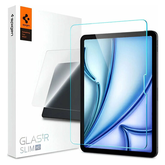 Spigen - GLAStR Slim Screenprotector 1-pack voor Apple iPad Air 11 inch (2025) M3 / (2024) M2 - Transparent