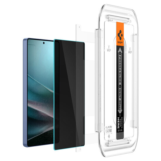 Spigen - GLAStR Privacy EZ Fit Screenprotector + Applicator voor Samsung Galaxy S25 Ultra - Transparent