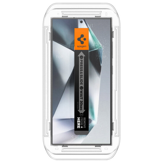 Spigen - GLAStR Privacy EZ Fit Screenprotector + Applicator voor Samsung Galaxy S24 Ultra - Transparent