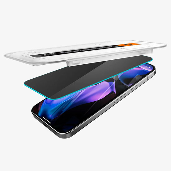 Spigen - GLAStR Privacy EZ Fit Screenprotector + Applicator voor Google Pixel 9 Pro XL / 10 Pro XL - Transparent