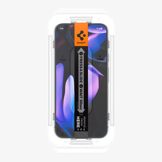 Spigen - GLAStR Privacy EZ Fit Screenprotector + Applicator voor Google Pixel 9 Pro XL / 10 Pro XL - Transparent