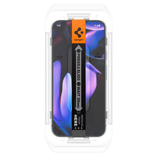 Spigen - GLAStR Privacy EZ Fit Screenprotector + Applicator voor Google Pixel 9 / 9 Pro / 10 / 10 Pro - Transparent