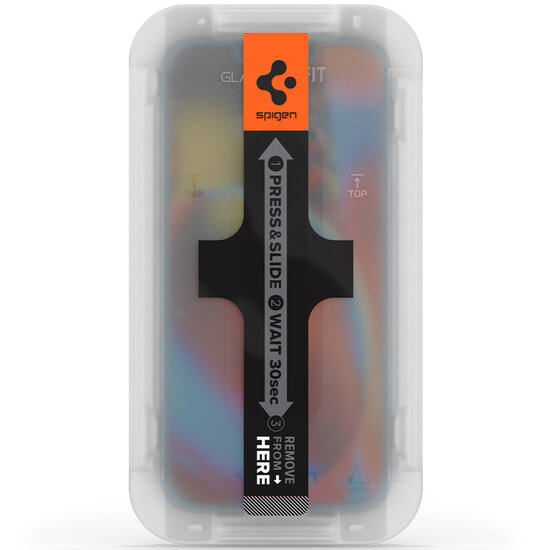 Spigen - GLAStR EZ Fit Screenprotector 2 Pack + Applicator voor Apple iPhone 13 / 13 Pro / 14 / 16e - Transparent