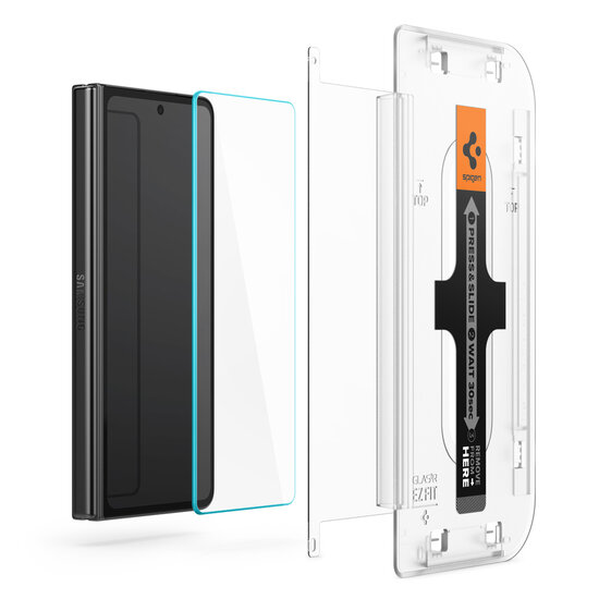 Spigen - GLAStR EZ Fit Screenprotector + Applicator voor Samsung Galaxy Z Fold 5 - Transparent