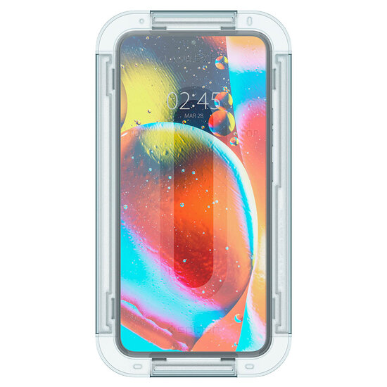 Spigen - GLAStR EZ Fit Screenprotector + Applicator voor Samsung Galaxy S22 - Transparent