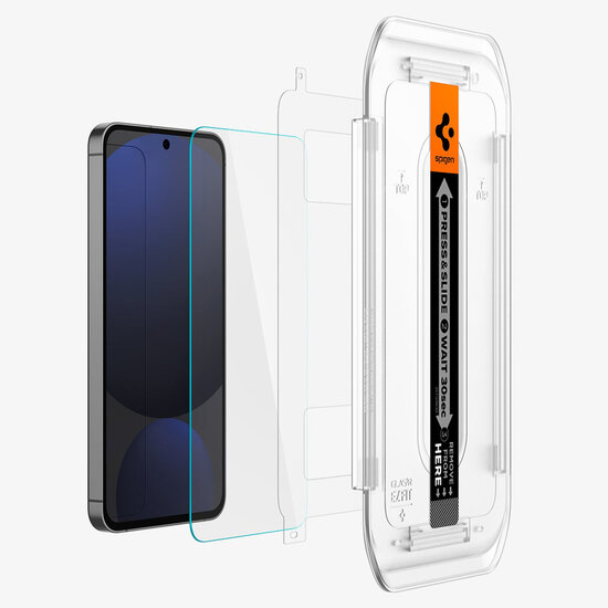 Spigen - GLAStR EZ Fit Screenprotector + Applicator voor Samsung Galaxy A56 / S24 FE - Transparent