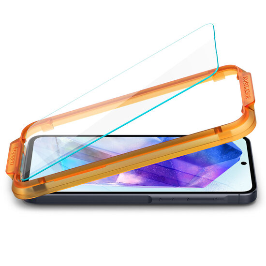 Spigen - GLAStR EZ Fit Screenprotector + Applicator voor Samsung Galaxy A55 - Transparent