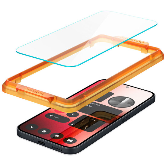 Spigen - GLAStR EZ Fit Screenprotector + Applicator voor Nothing Phone (2a) - Transparent