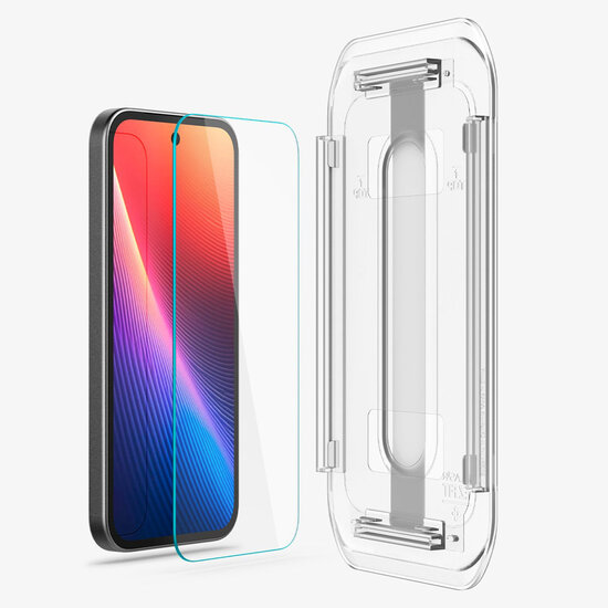 Spigen - GLAStR EZ Fit Screenprotector + Applicator voor Google Pixel 9a - Transparent