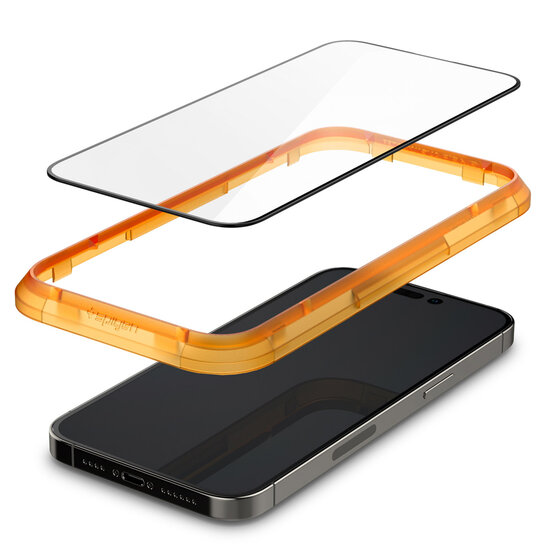 Spigen - GLAStR EZ Fit Screenprotector + Applicator voor Apple iPhone 14 Pro - Transparent