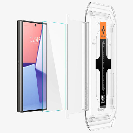 Spigen - GLAStR EZ Fit Screenprotector + Applicator 2-pack voor Samsung Galaxy Z Fold 6 - Transparent
