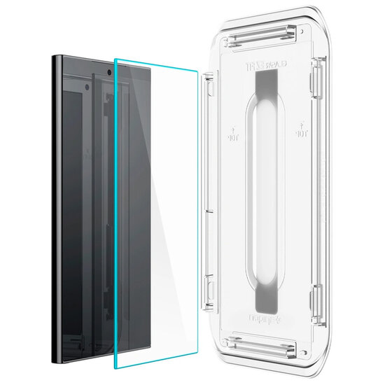 Spigen - GLAStR EZ Fit Screenprotector + Applicator 2-pack voor Samsung Galaxy S24 Ultra - Transparent