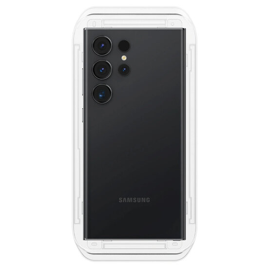 Spigen - GLAStR EZ Fit Screenprotector + Applicator 2-pack voor Samsung Galaxy S24 Ultra - Transparent