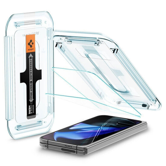 Spigen - GLAStR EZ Fit Screenprotector + Applicator 2-pack voor Google Pixel 9 Pro Fold - Transparent