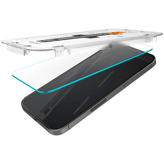 Spigen - GLAStR EZ Fit Screenprotector + Applicator 2-pack voor Apple iPhone 14 Pro - Transparent