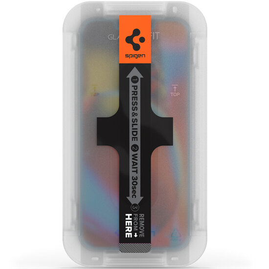 Spigen - GLAStR EZ Fit Screenprotector + Applicator 2-pack voor Apple iPhone 13 Mini - Transparent