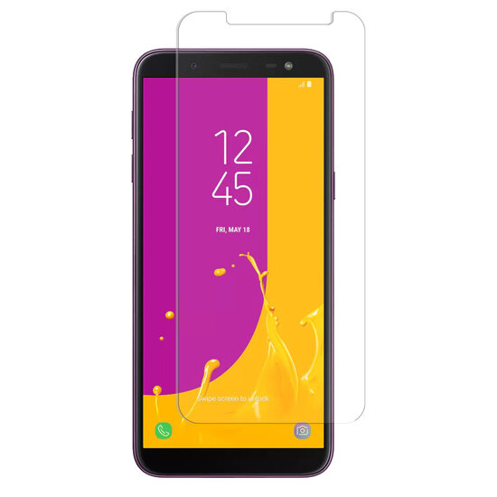 Selencia - Tempered Glass Screenprotector voor Samsung Galaxy J6 - Transparent