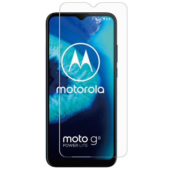 Selencia - Tempered Glass Screenprotector voor Motorola Moto G8 Power Lite - Transparent