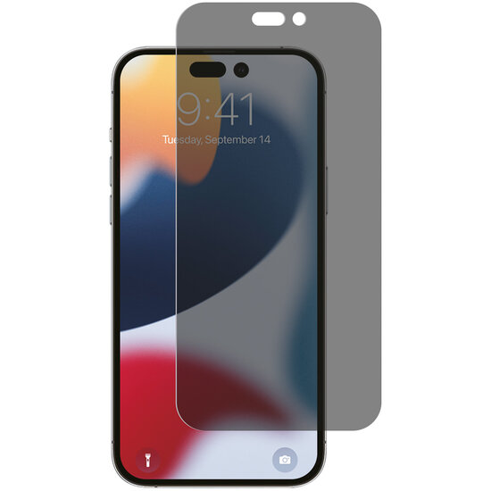 Selencia - Tempered Glass Privacy Screenprotector voor Apple iPhone 14 Pro Max - Transparent