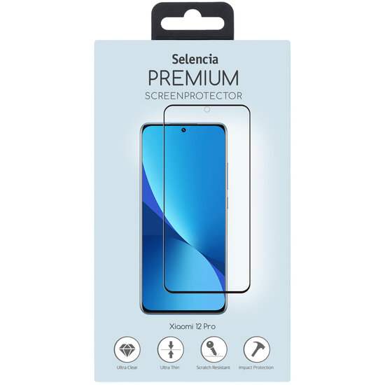 Selencia - Tempered Glass Premium Screenprotector voor Xiaomi 12 Pro - Transparent