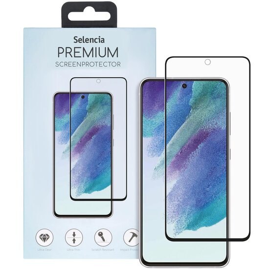 Selencia - Tempered Glass Premium Screenprotector voor Samsung Galaxy S21 FE - Transparent