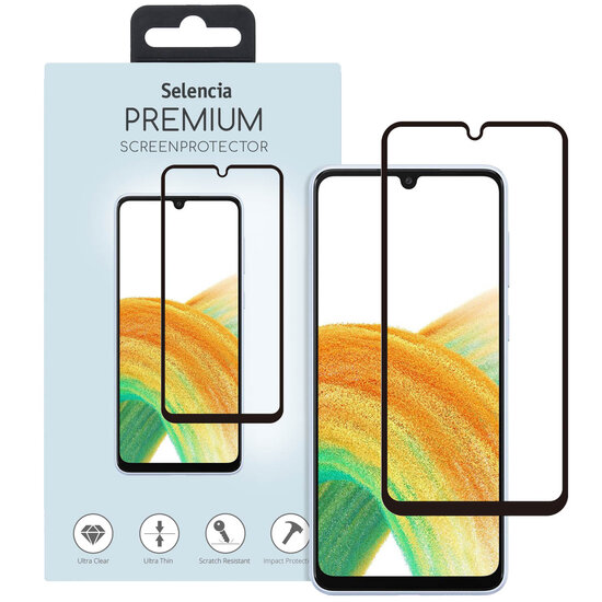 Selencia - Tempered Glass Premium Screenprotector voor Samsung Galaxy A34 (5G) - Transparent