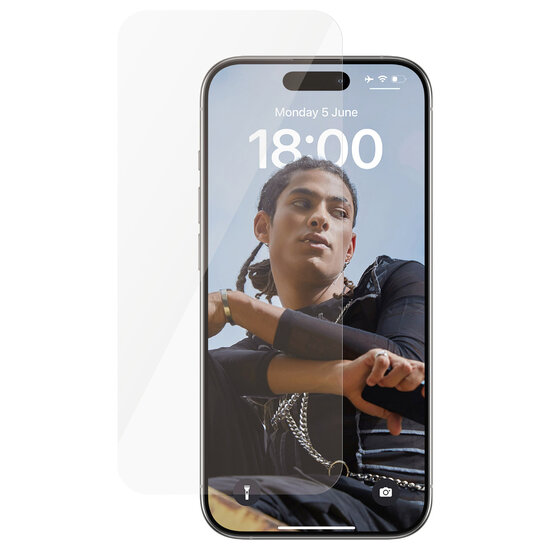 SAFE by PanzerGlass - Ultra-Wide Fit Screenprotector voor Apple iPhone 15 Pro - Transparent