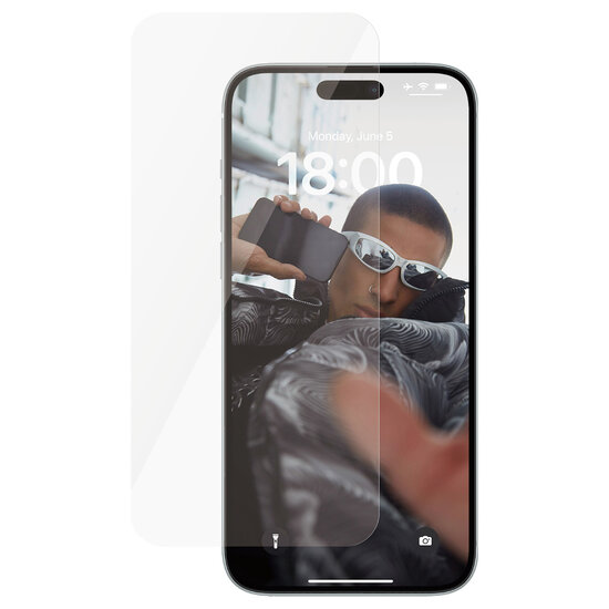 SAFE by PanzerGlass - Ultra-Wide Fit Screenprotector voor Apple iPhone 15 Plus - Transparent