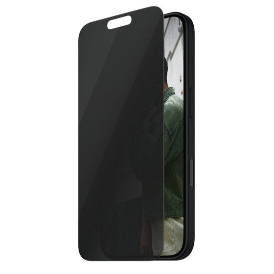 SAFE by PanzerGlass - Privacy Screenprotector Ultra Wide Fit met applicator voor Apple iPhone 16 - Transparent