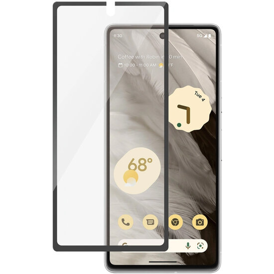 PanzerGlass - Ultra-Wide Fit Anti-Bacterial Screenprotector voor Google Pixel 7a - Transparent