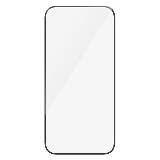 PanzerGlass - Ultra-Wide Fit Anti-Bacterial Screenprotector voor Apple iPhone 16 - Transparent