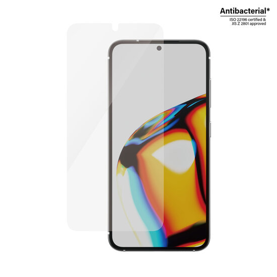 PanzerGlass - Ultra-Wide Fit Anti-Bacterial Screenprotector incl. applicator voor Samsung Galaxy S23 - Black