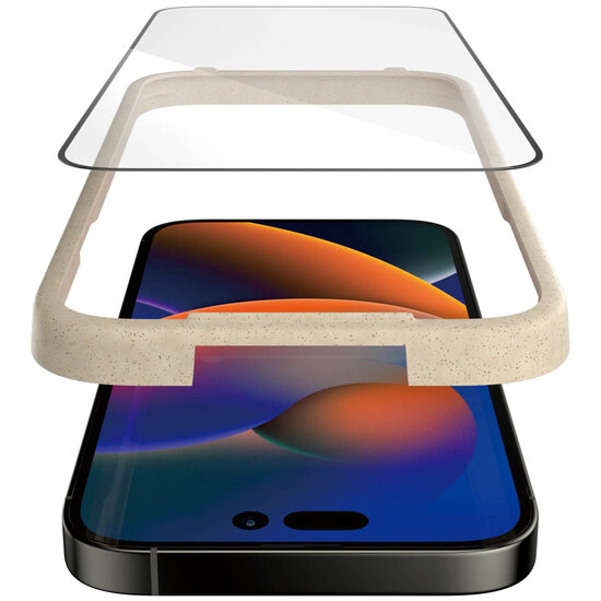 PanzerGlass - Ultra-Wide Fit Anti-Bacterial Screenprotector incl. applicator voor Apple iPhone 14 Pro Max - Transparent