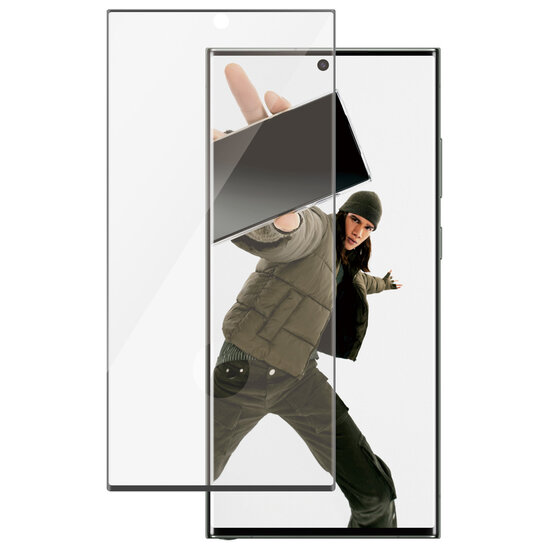 PanzerGlass - Refresh Ultra-Wide Fit Anti-Bacterial Screenprotector incl. applicator voor Samsung Galaxy S24 Ultra - Transparent