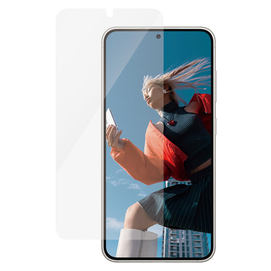 PanzerGlass - Refresh Ultra-Wide Fit Anti-Bacterial Screenprotector incl. applicator voor Samsung Galaxy S24 - Transparent