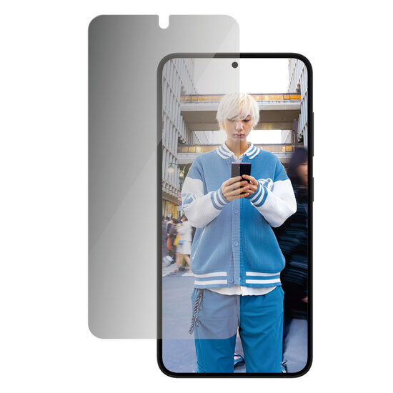 PanzerGlass - Privacy Ultra-Wide Fit Anti-Bacterial Screenprotector incl. applicator voor Samsung Galaxy S25 Edge - Transparent