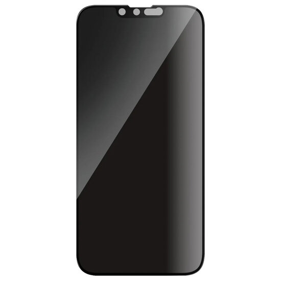 PanzerGlass - Privacy Ultra-Wide Fit Anti-Bacterial Screenprotector incl. applicator voor Apple iPhone 13 / 13 Pro / 14 / 16e - Transparent